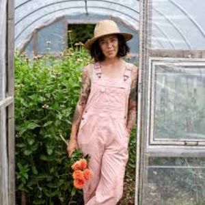 Sold Out Duluth Pink Heirloom Gardening Bibs (Overalls)